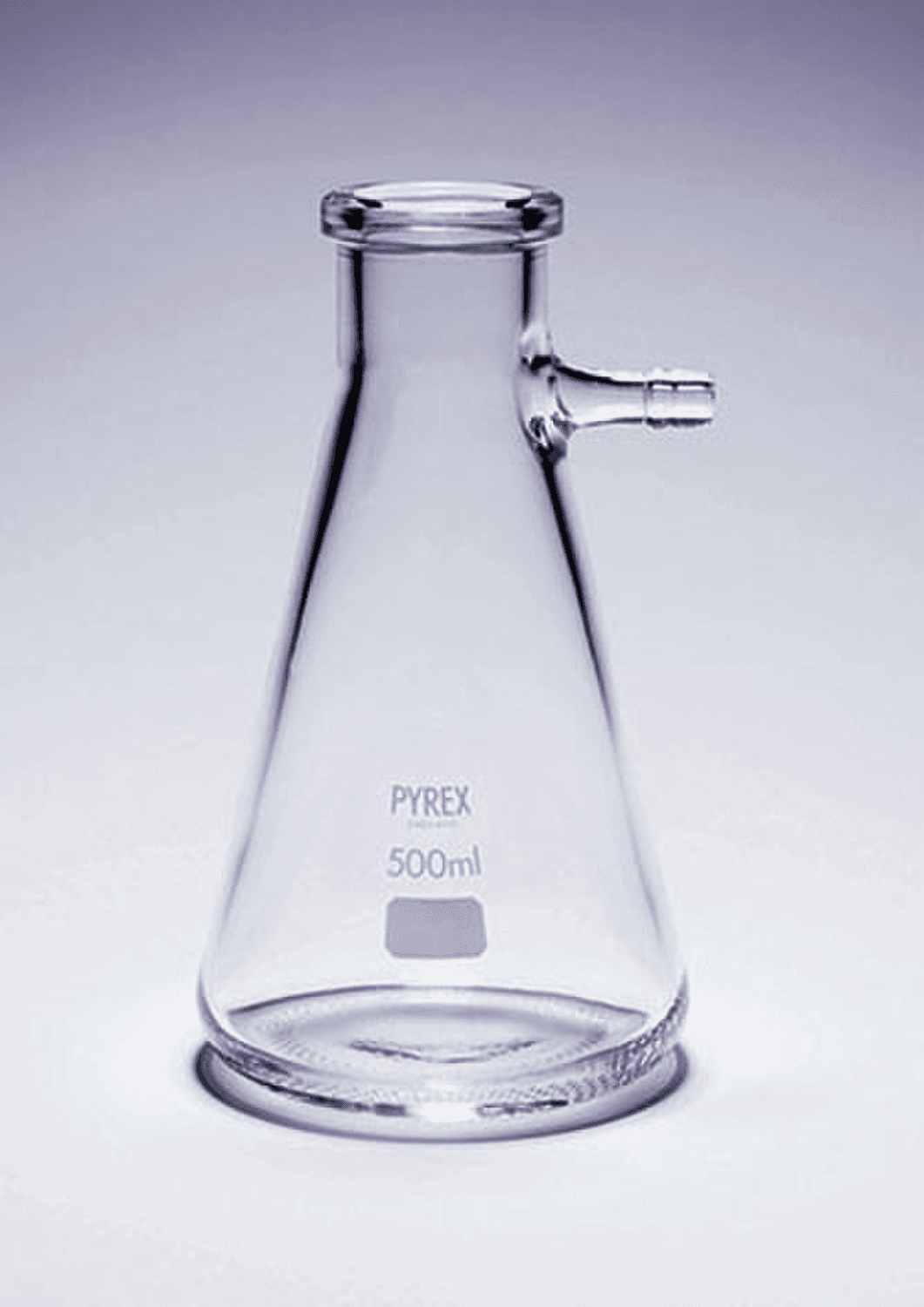 Fiole à vide à connecteur olive et verre Pyrex®, Duran®, Simax®, Schott®