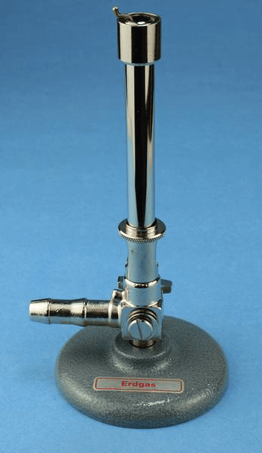 Bec Bunsen pour gaz butane/propane avec robinet et veilleuse Hecht 1391/2