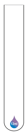 Tube 12ml fond rond bord droit 16x100mm