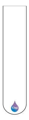 Tube 20ml fond rond bord droit 21x95mm CEB