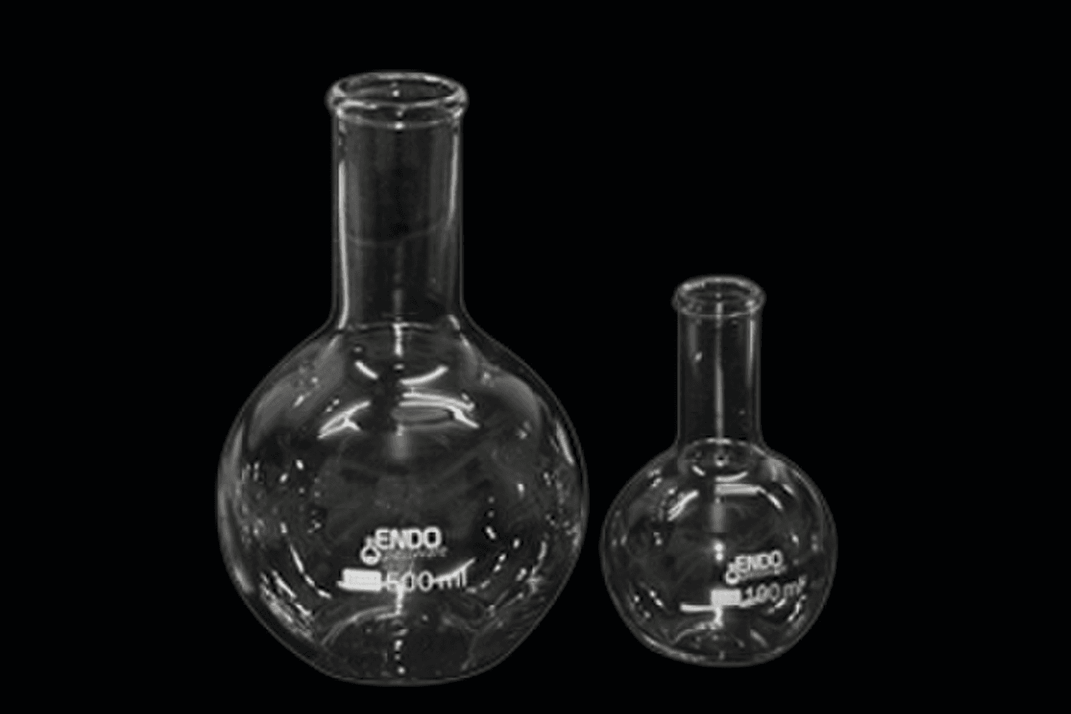 Ballon en verre ENDOglassware fond plat col étroit