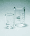 Bécher en verre Pyrex® forme haute avec bec verseur