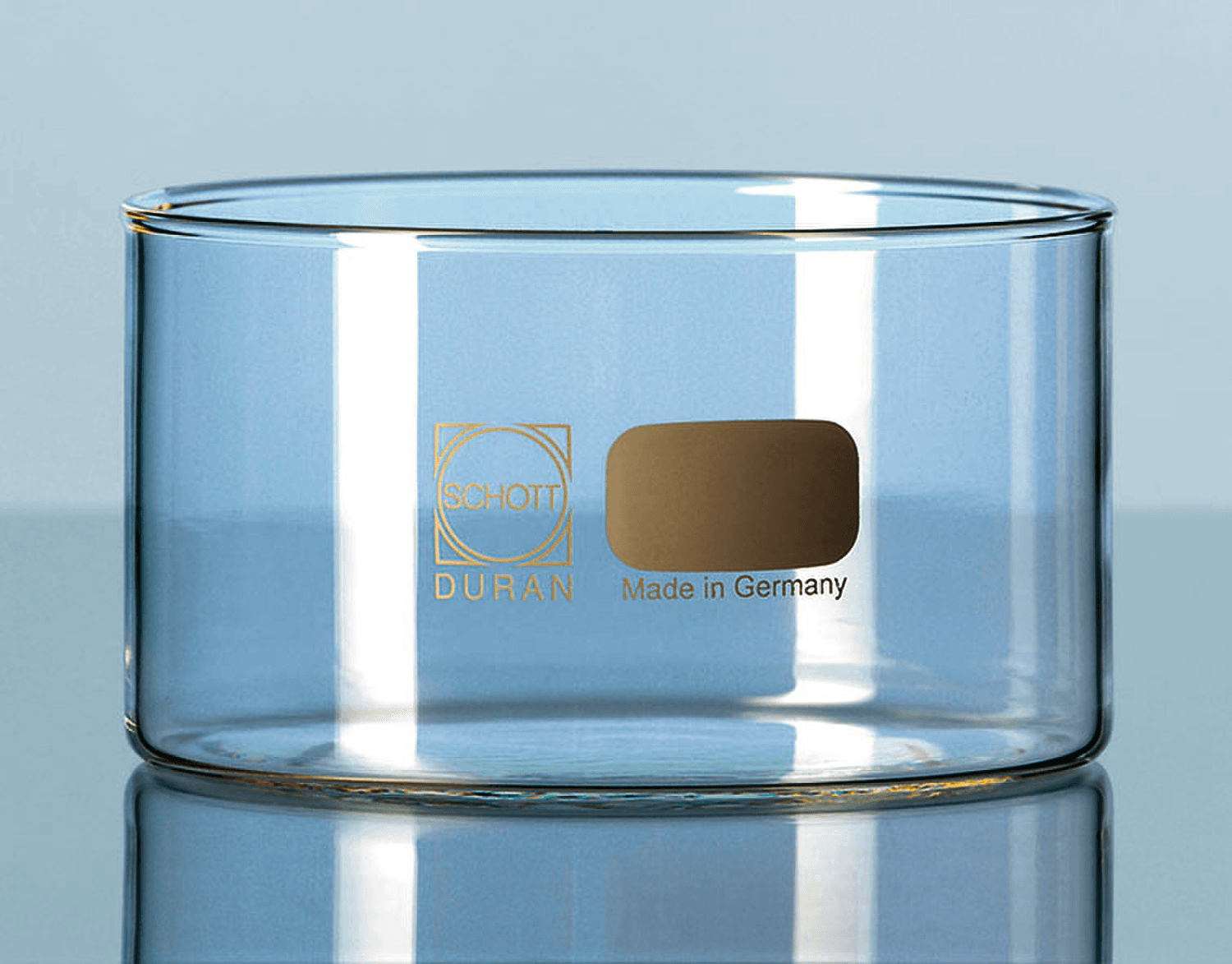 Cristallisoir en verre Duran® sans bec verseur