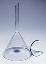 Entonnoir en verre Pyrex® tige courte