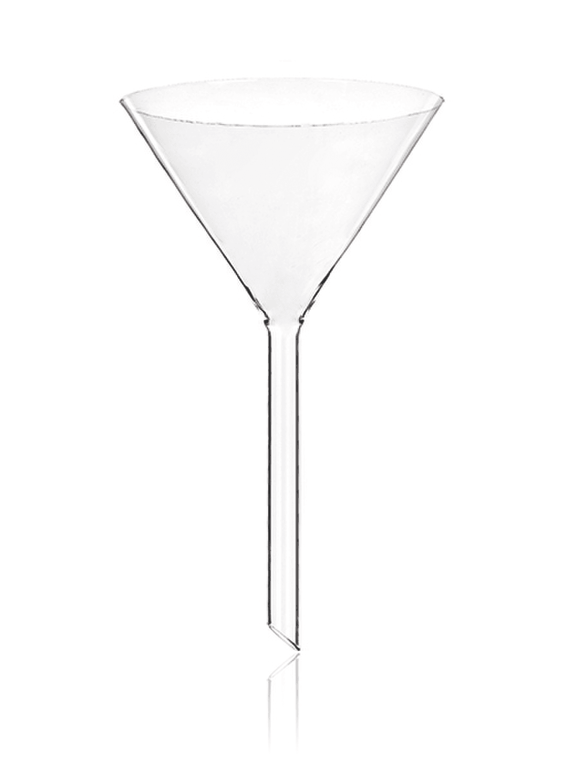 Entonnoir en verre Glassco tige courte