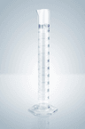 Eprouvette en verre Duran® forme haute classe A, graduations bleues