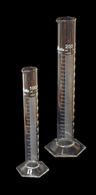 Eprouvette en verre ENDOglassware forme haute classe B graduations blanches
