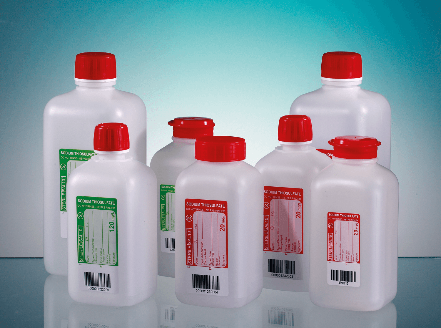 Flacon avec thiosulfate de sodium irradié Gosselin