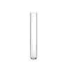 Tube en verre sodocalcique fond rond bord droit