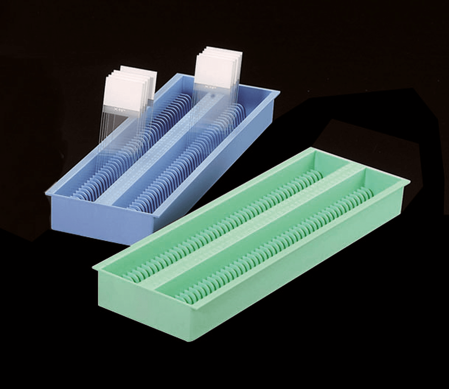 Portoir de rangement DrainRack™ pour SlideFile™ en polystyrène pour 100 lames