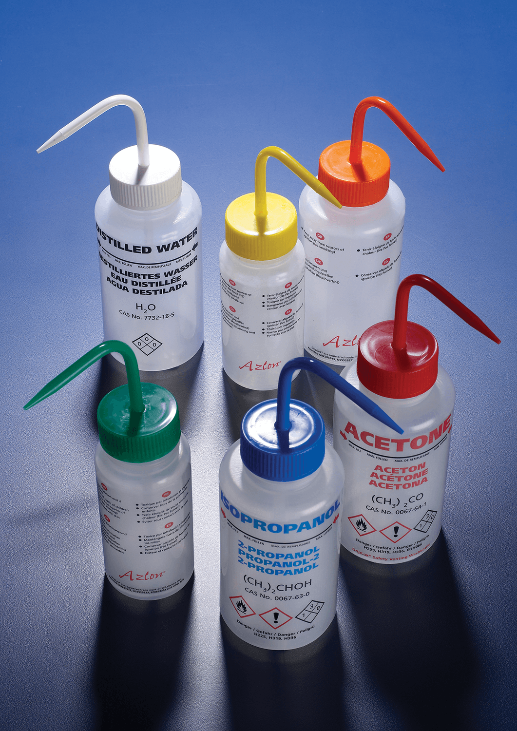 Pissette en polyéthylène sérigraphiée sans système anti-goutte