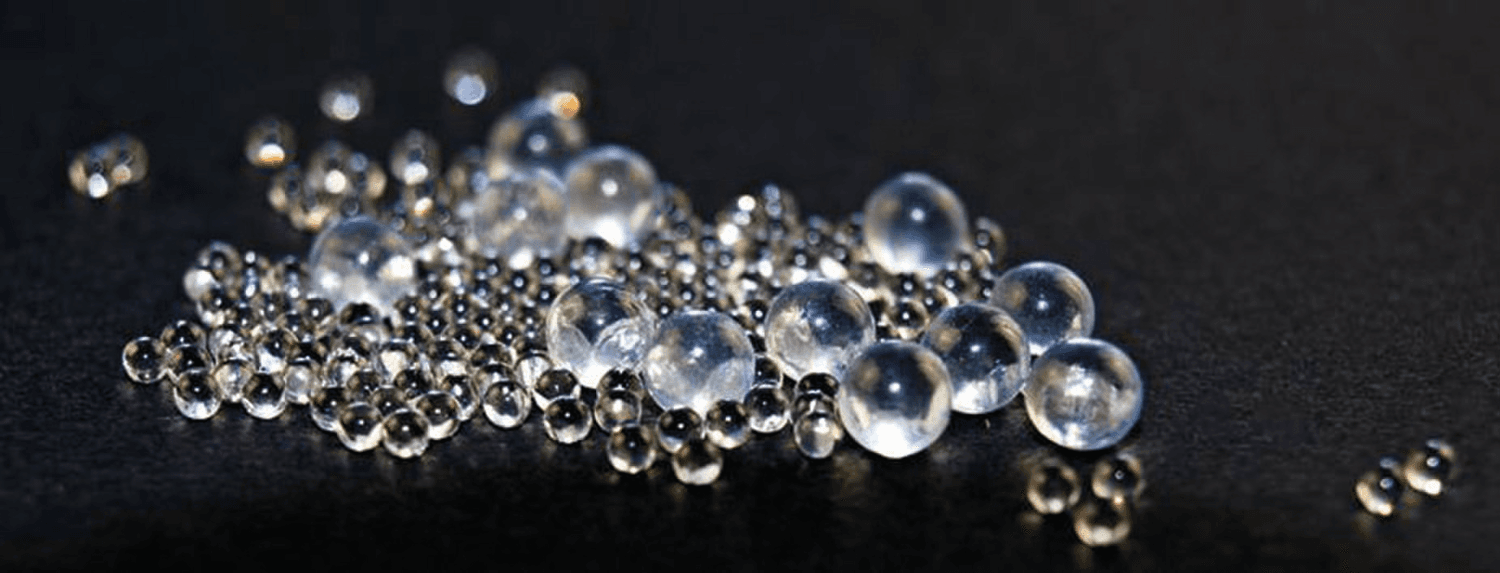Billes en verre sodocalcique, en sac de 1kg