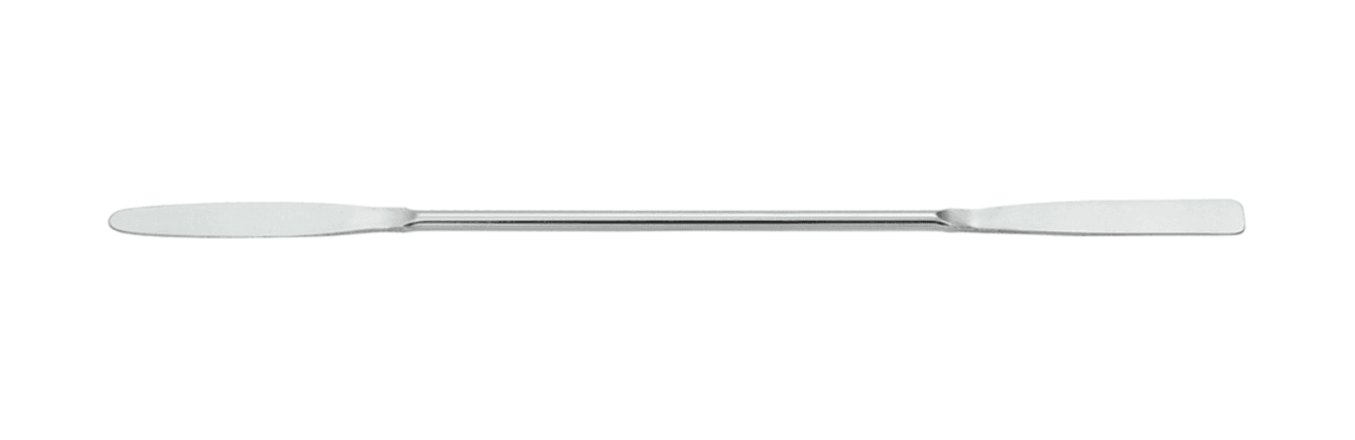 Micro-spatule double conique en acier inox largeur 7mm