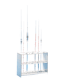 Porte-pipettes vertical en polypropylène pour 16 pipettes