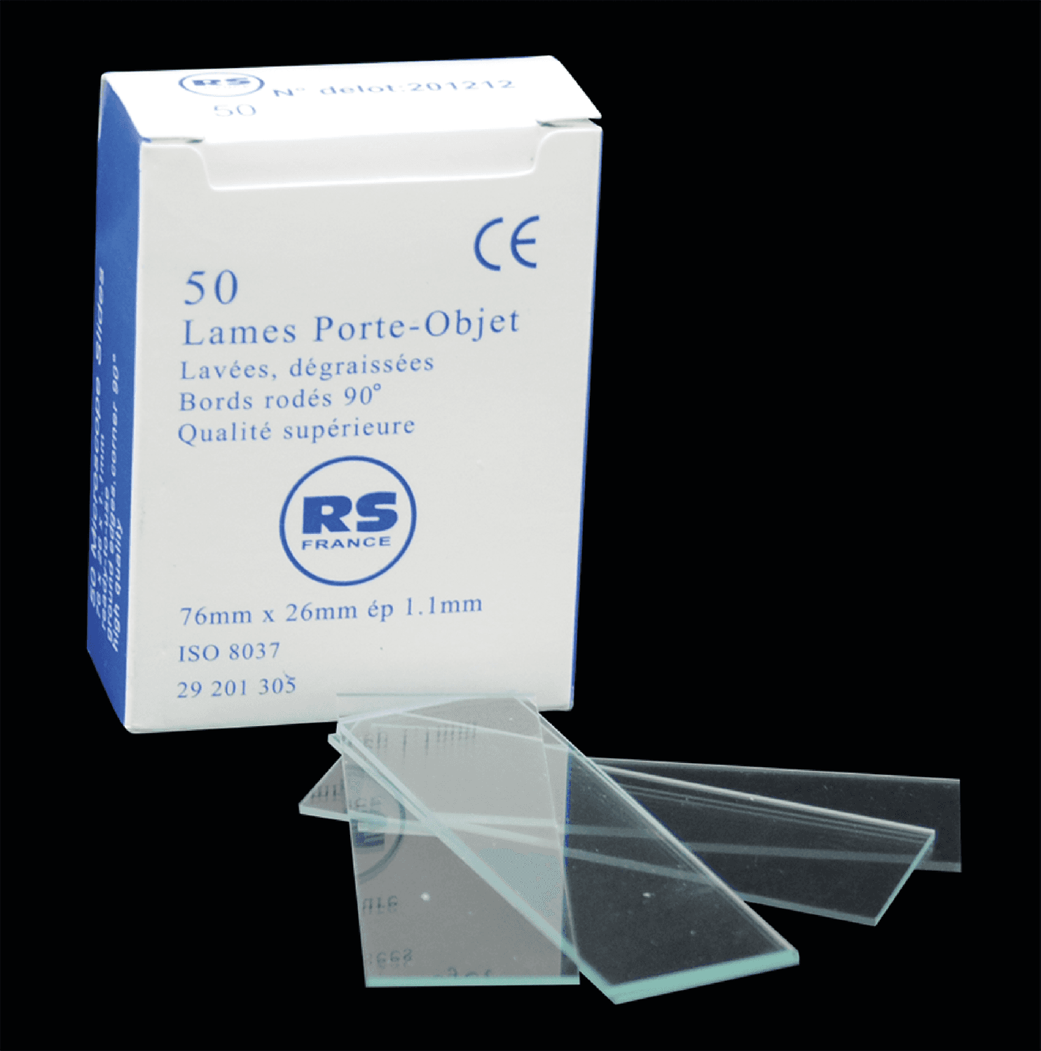 Lame bords rodés 90°