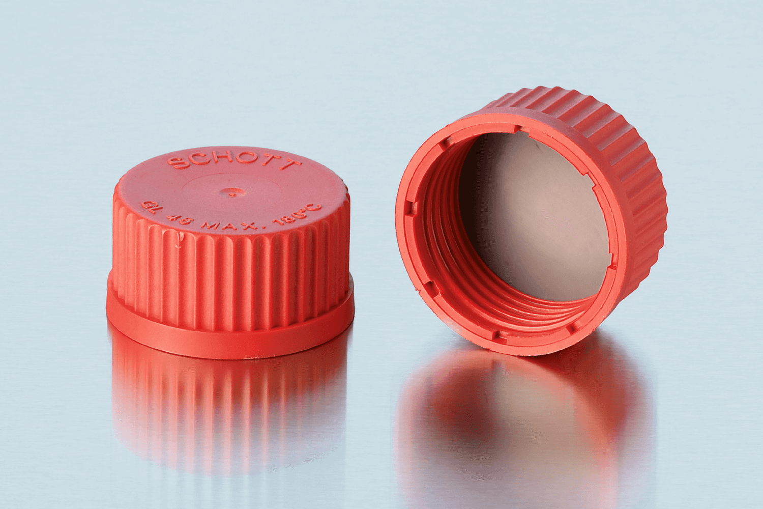 Bouchon à vis Duran® en PBT rouge