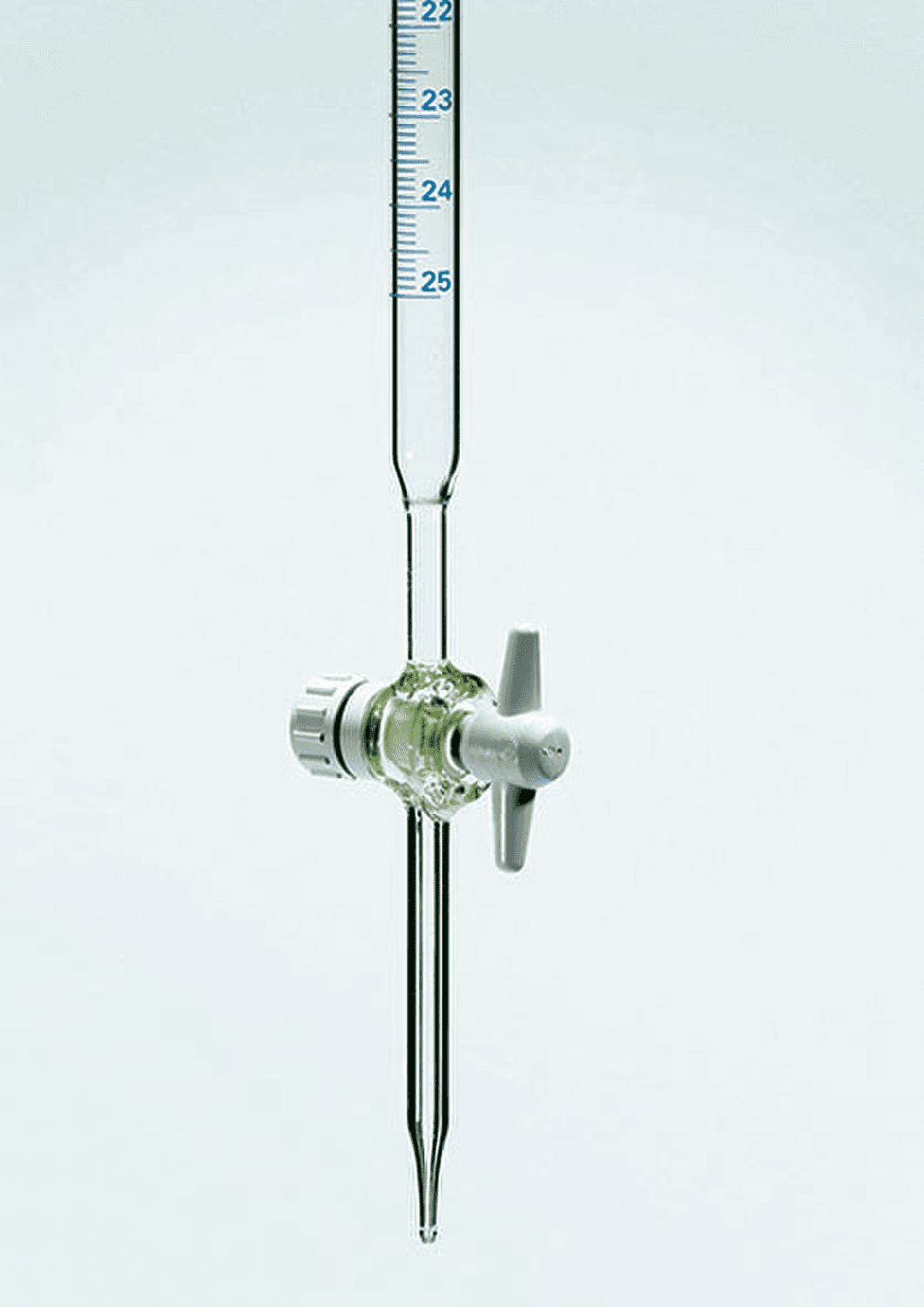Burette en verre MBL® classe B avec robinet en PTFE