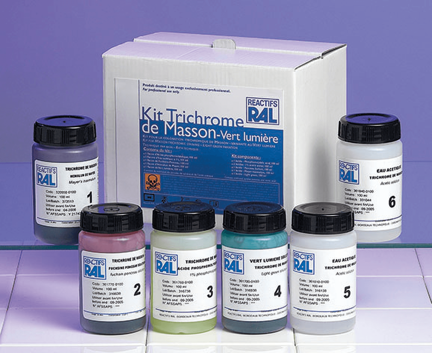 Kit Trichrome de Masson variante au vert lumière RAL Diagnostics