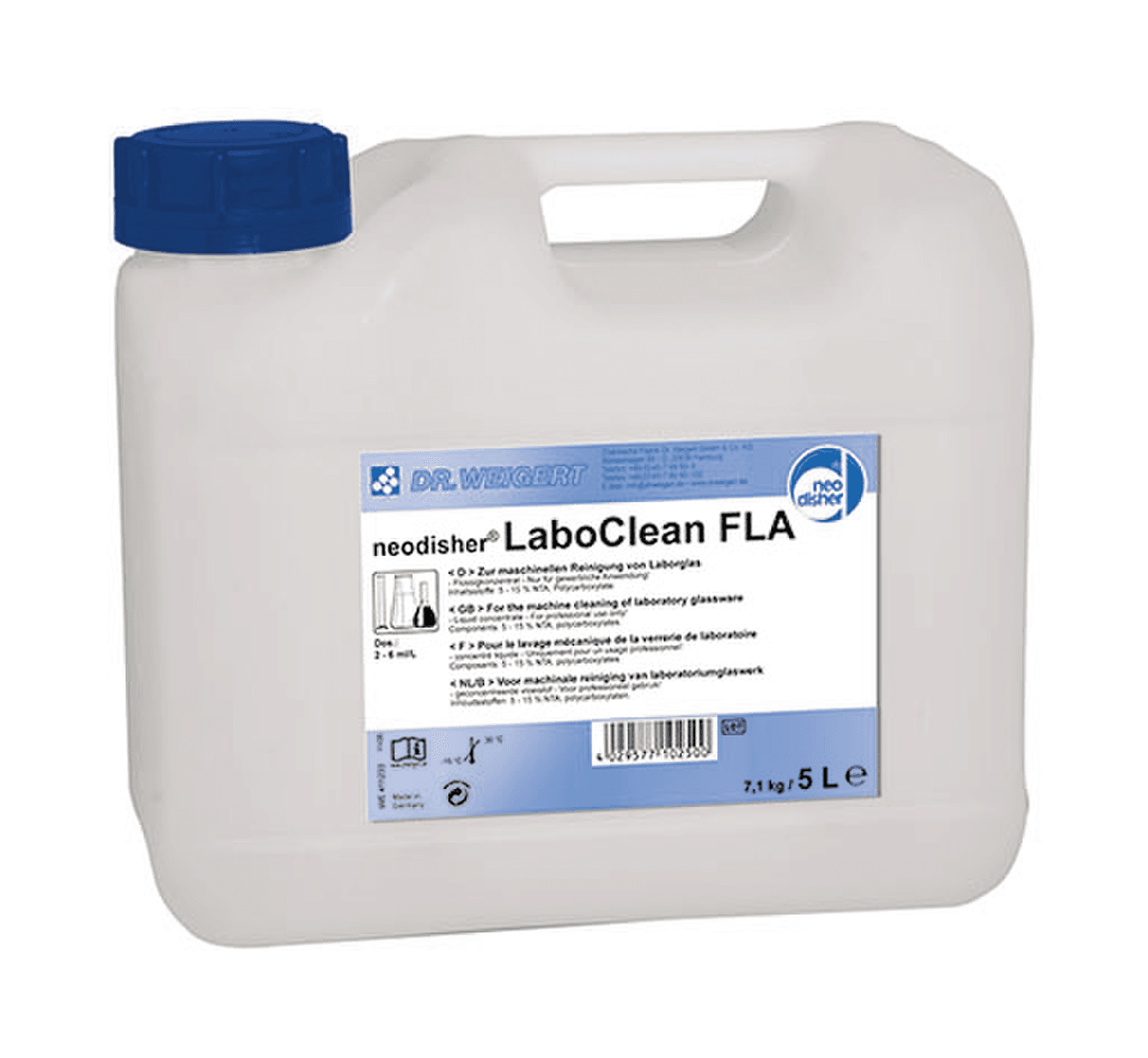 Détergent alcalin liquide Neodisher® LaboClean® FLA