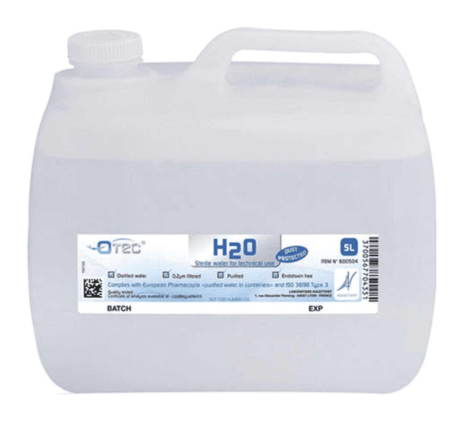 Eau purifiée stérile apyrogène Otec® Aguettant, 5L