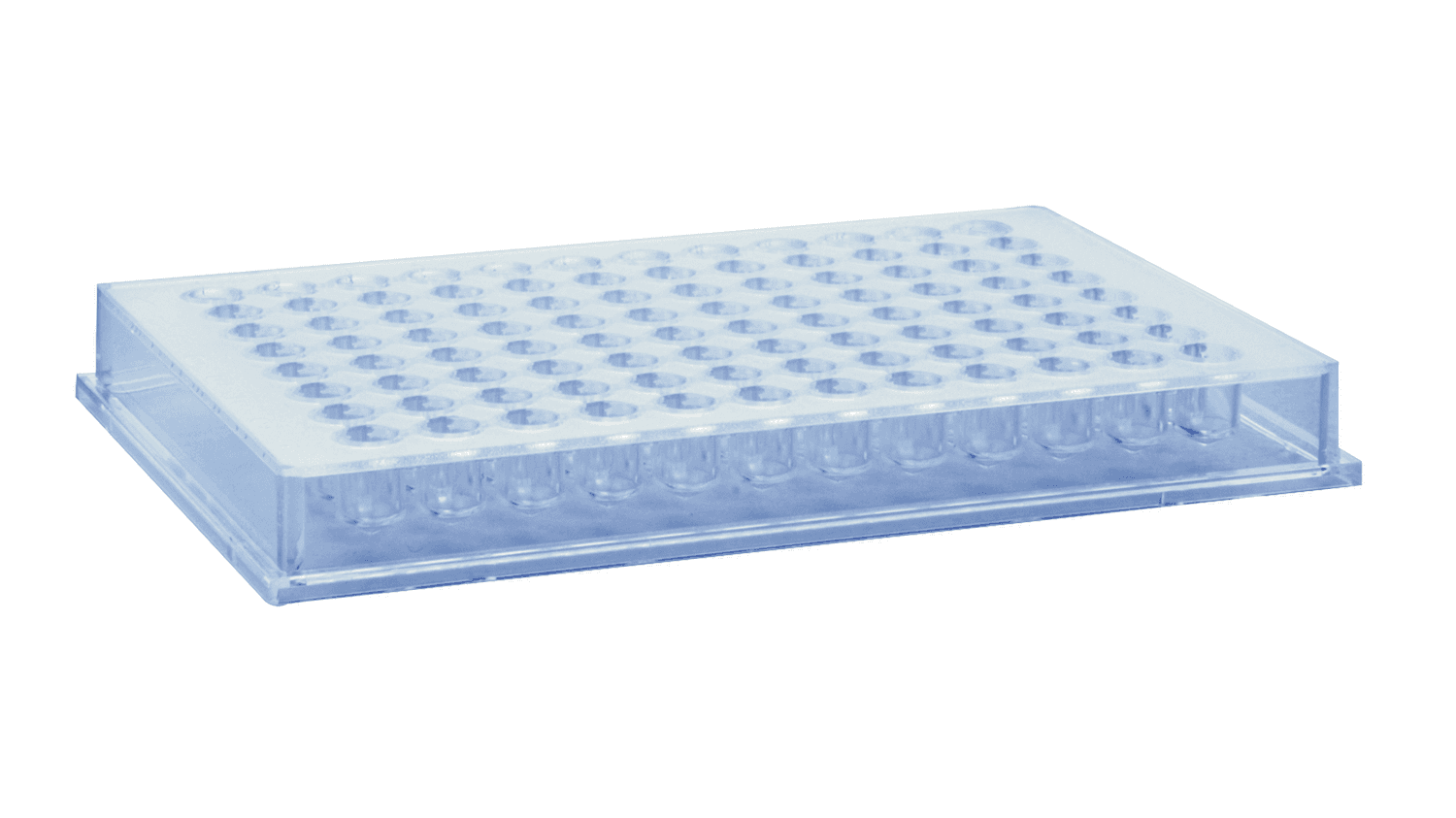Plaque 96 puits non traitée stérile en polystyrène pour technique ELISA