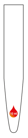 Tube 10ml en polystyrène fond conique 16x105mm