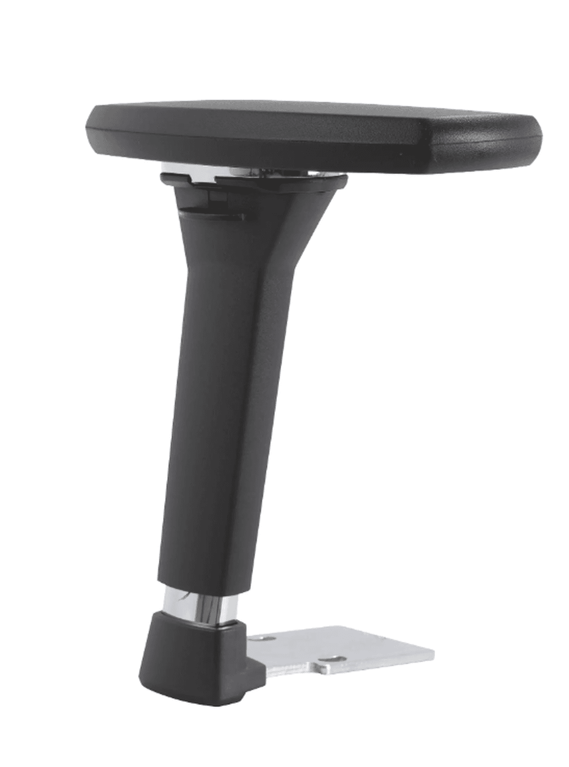 Paire d'accoudoirs réglables 4D. Structure aluminium manchettes « soft touch » pour sièges bureautique Sitek