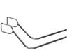 Paire étriers inox adapté aux fauteuil Roye, Caix, Samarien, Vimeu, Licata 2 et 3 et aux divans fixes et gamme Licata fixe