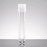 Tube de culture cellulaire en polystyrène avec cape à vis stérile