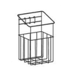 support sac poubelle 1x12l pour rail normalisé praticima, 241 x 212 x 369mm (lxpxh)