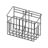 Support sacs poubelle 2x12L pour rail normalisé, 491x212x369mm (lxpxh)