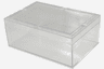 Boite transparente avec couvercle, intérieur 175 x 115 x 65mm, capacité 1,30L, 180 x 120 x 75mm (LxPxH)