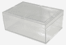 Boite transparente avec couvercle, intérieur 235 x 175 x 90mm, capacité 3,70L, 240 x 180 x 100mm (LxPxH)