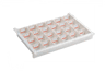 tiroir pour caisson neop 600x400mm, abs pc, blanc, 605 x 404 x 75mm (lxpxh)