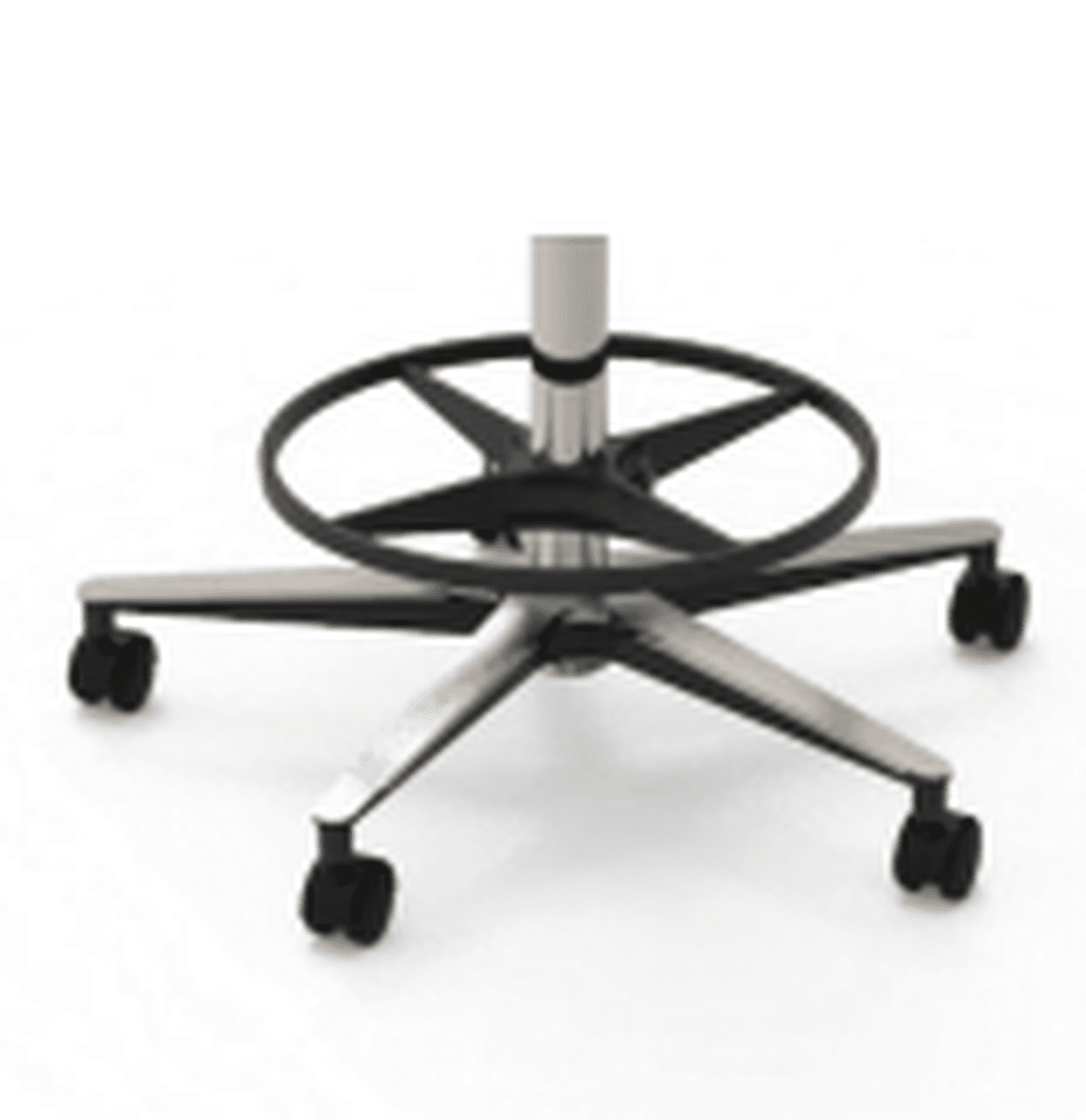 Repose pied adaptable sur tabouret à commande manuelle