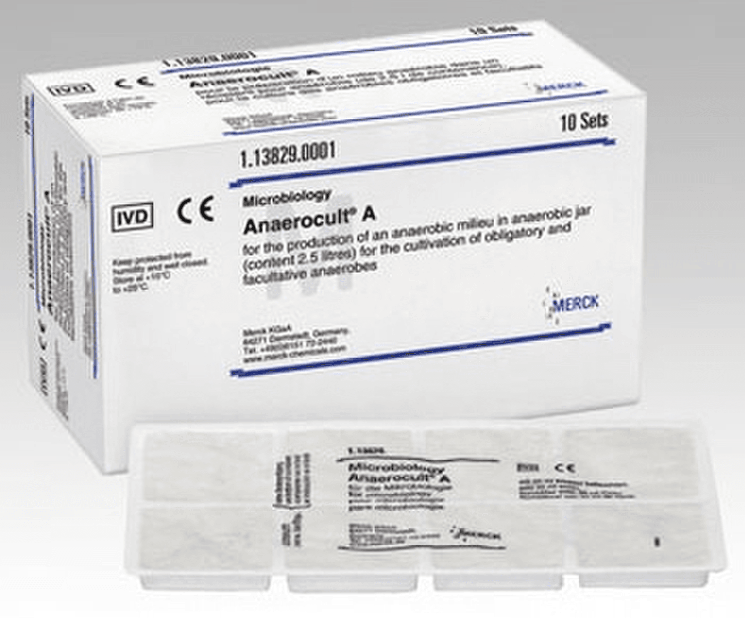 Anaerocult A, réactif pour la génération d'un milieu anaérobique dans une jarre d'anaérobie