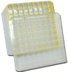 Cryoboîte StoreBox™ en polystyrène jaune pour 81 tubes 5ml