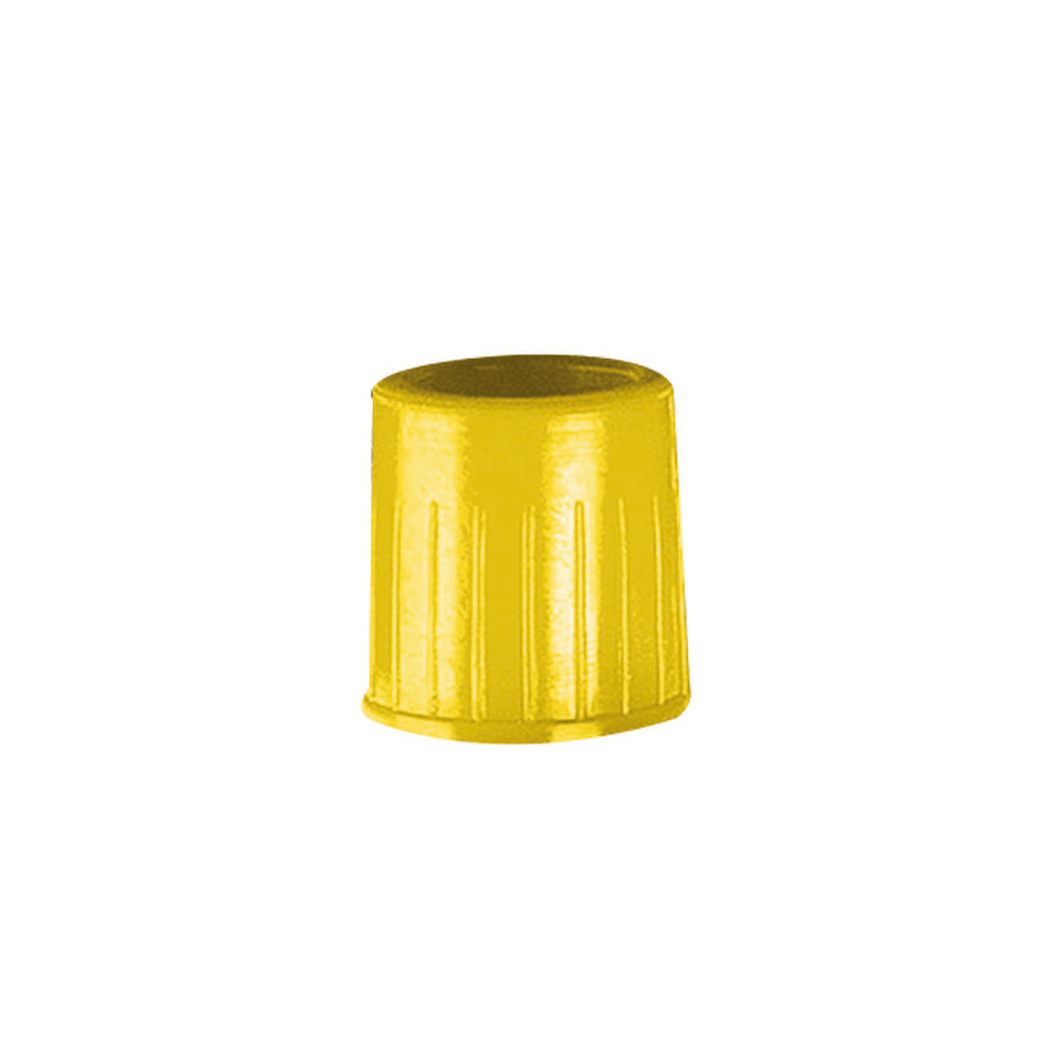Bouchon secondaire pour tube sous-vide diam.15mm / vol.10ml jaune