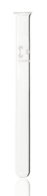 Tube en verre borosilicaté DURAN® fond rond bord droit
