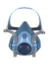 Demi-masque respiratoire en silicone pour adapter 2 filtres à baïonnette M (livré sans filtre)