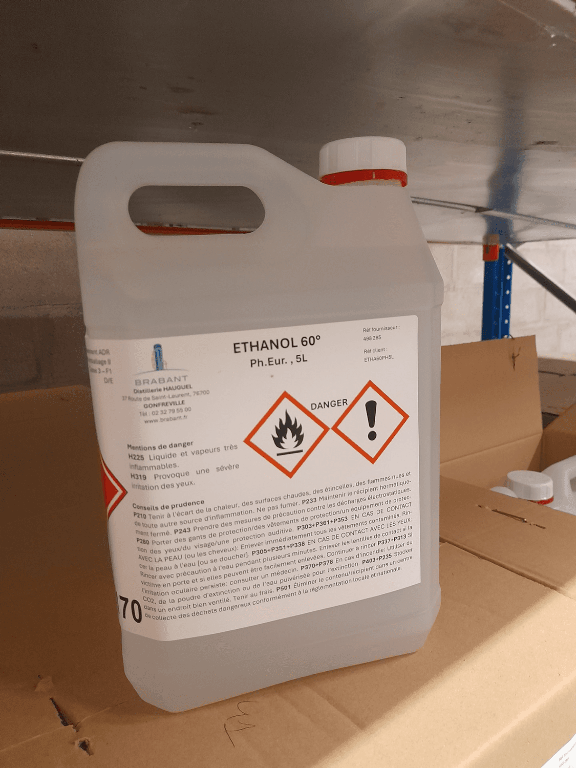 Ethanol 60° Ph.Eur., 5L