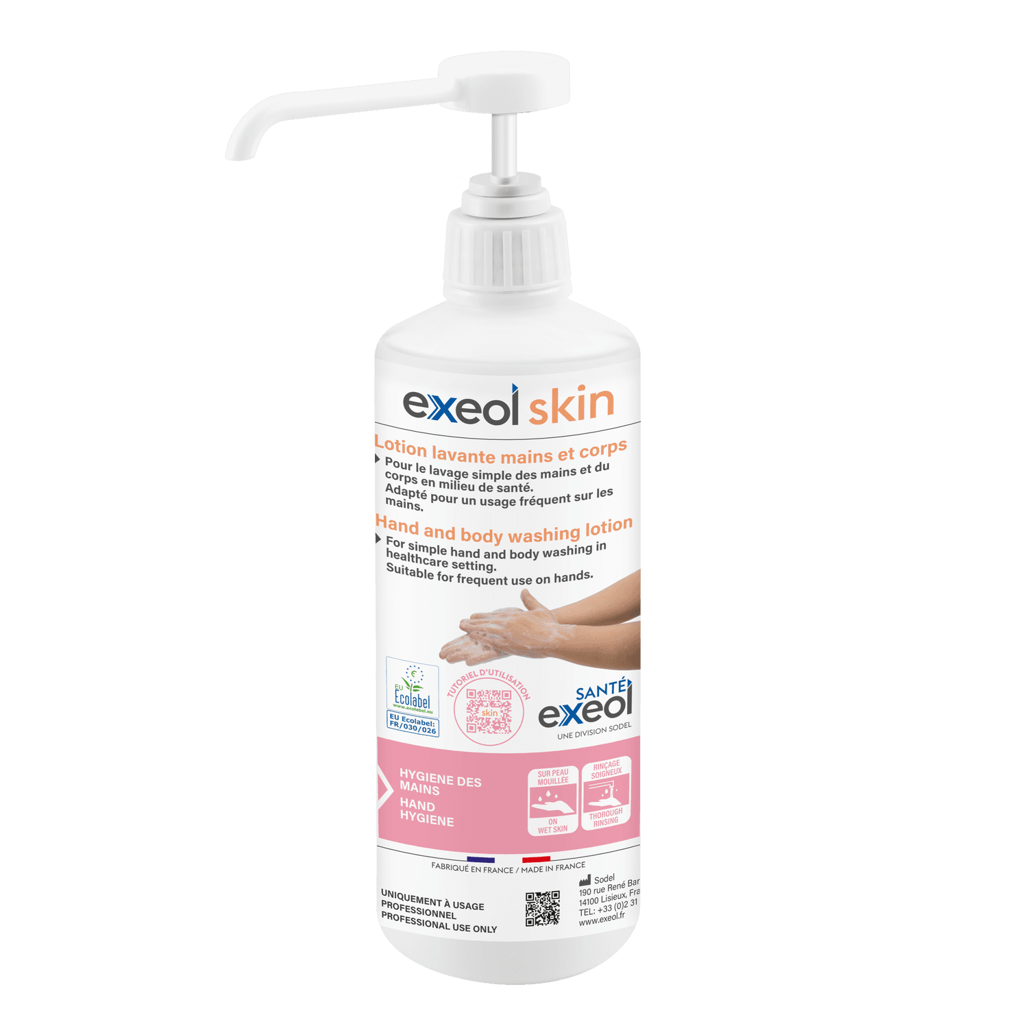 Lotion lavante mains Exeol Skin