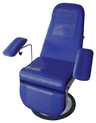 Fauteuil de prélèvement FMBIO®51 avec rotation, socle rond, hauteur variable 565-765mm (H assise), piètement époxy Gris Texturé 7035