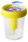 Flacon 120ml pour ECBU avec prise pour tube sous vide Vacutest®
