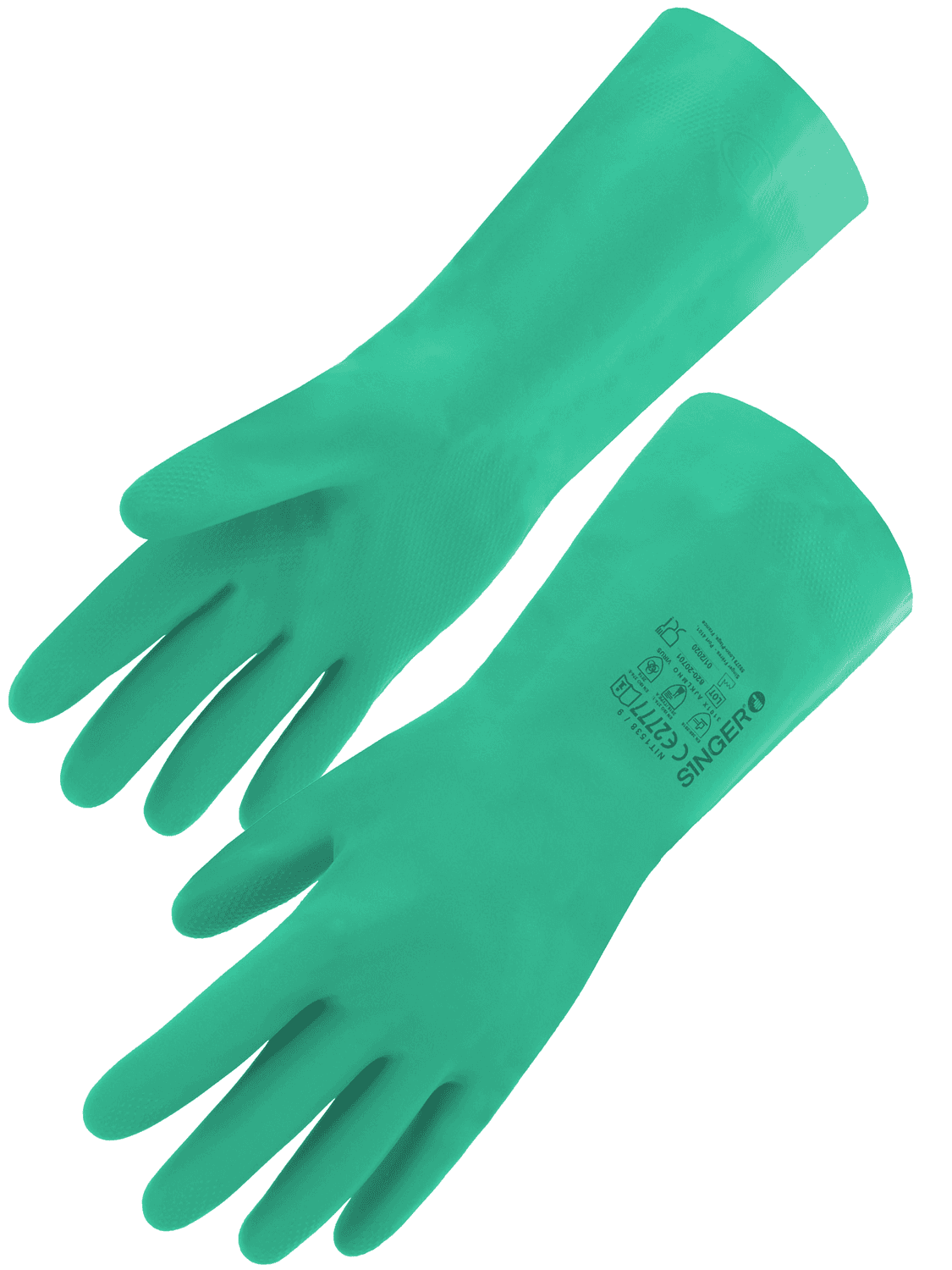 Paire de gants en nitrile de protection chimique