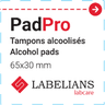 Tampon alcool isopropylique 70% non-tissé en emballage individuel Labelians