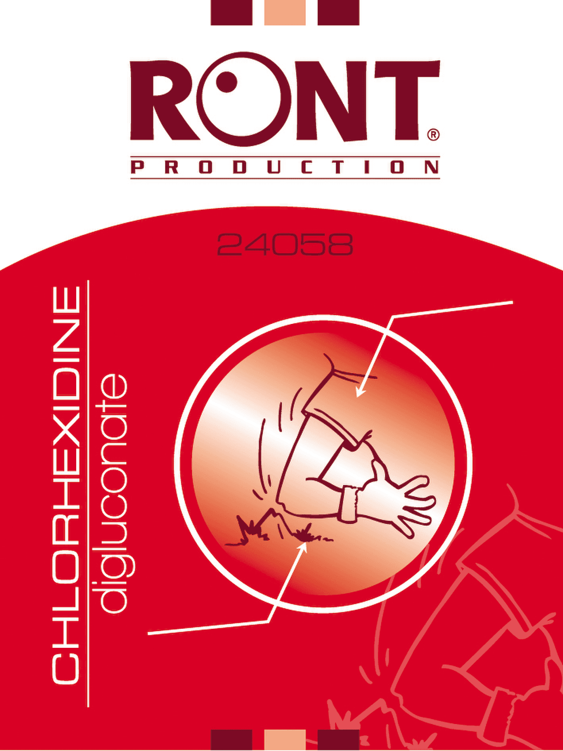 Lingette chlorhexidine de digluconate 0,2% en emballage individuel