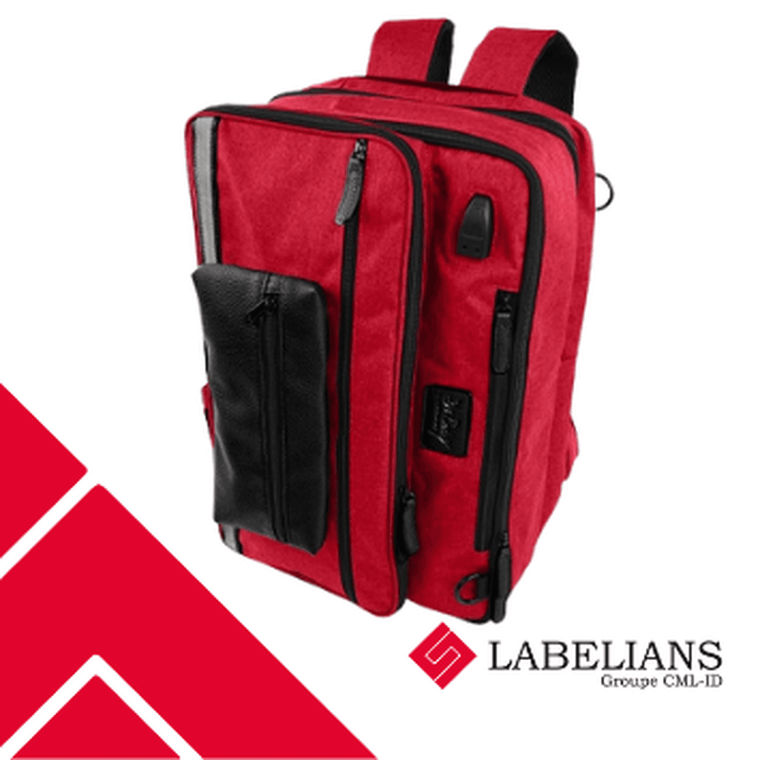 Sac à dos de prélèvement en tissu convertible, écoresponsable