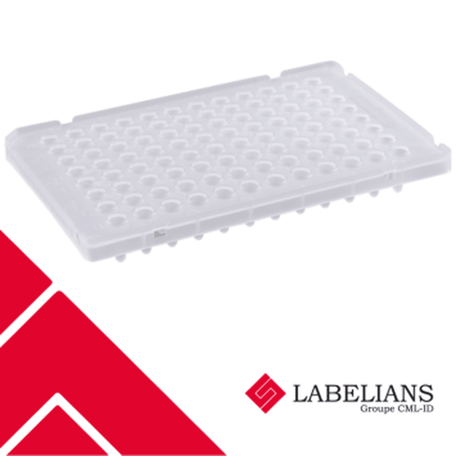 Microplaque qPCR Ahn 96 puits avec demi-jupe