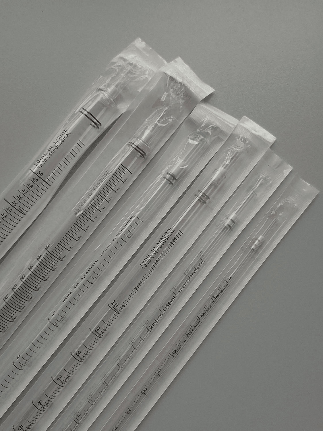 Pipettes graduées stériles unitaires